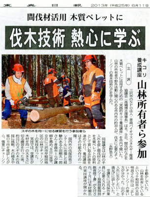 画像：2013年6月11日東奥日報